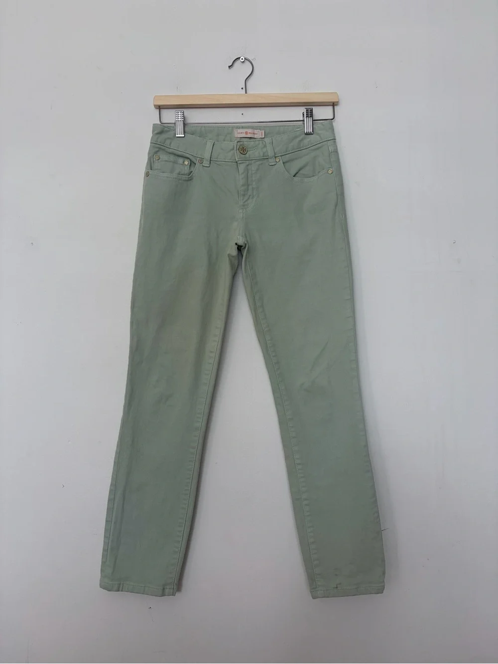 Tory Burch Women’s Mint Green Skinny Jeans